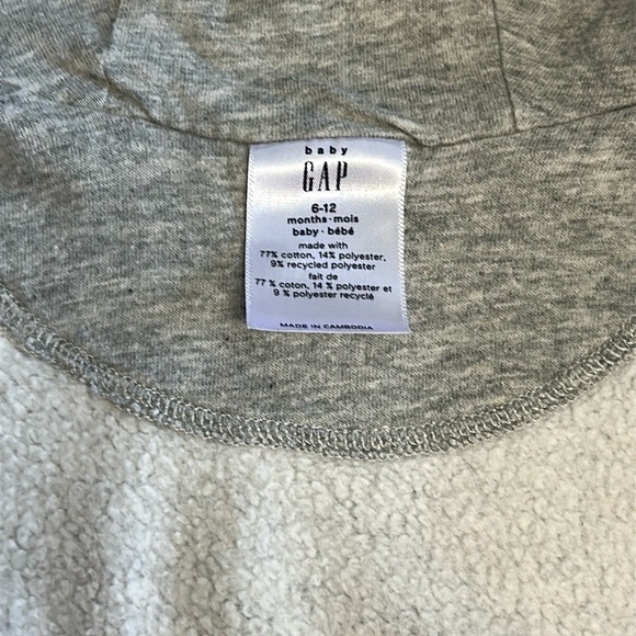 GAP Kids Gray Hoodie with Pink Accents - Picture 3 of 4